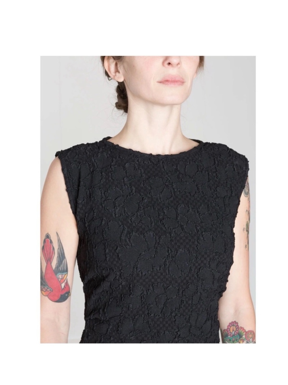 Rachel Comey Black Sleeveless Lace Midi Dress - Picture 2 of 11